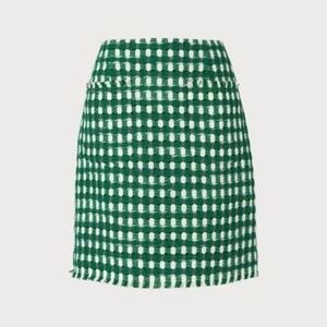 NWT L.K. Bennett Tammy Tweed Skirt Patch Pocket US 8